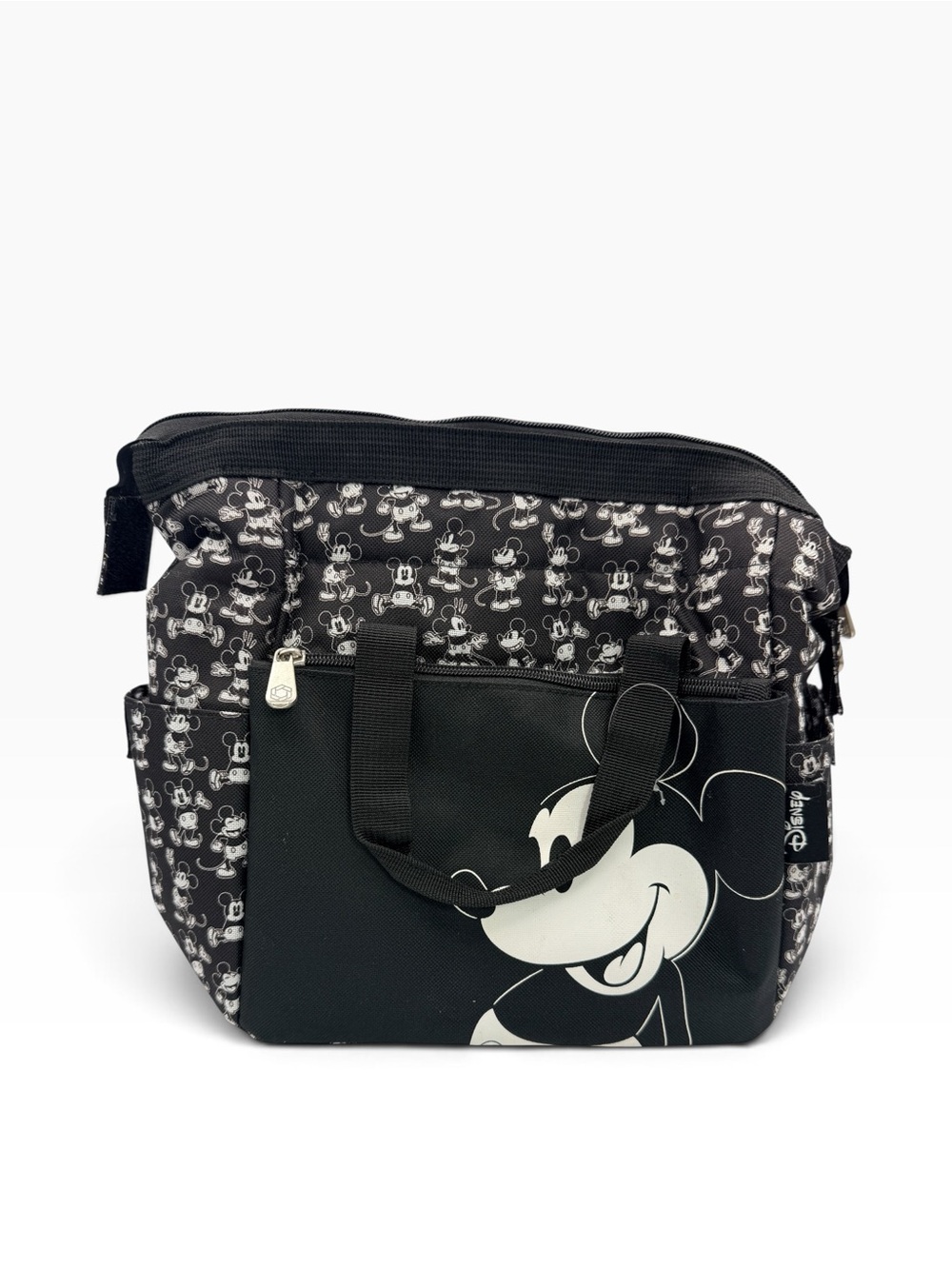 Disney Mickey Mouse "On The Go" Insulated Lunch Bag Cooler - Black & White
